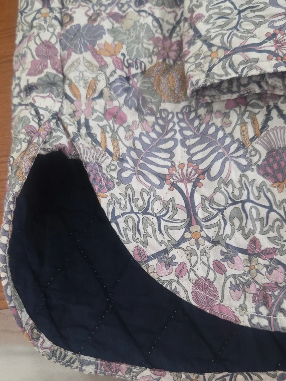 J. Crew Relaxed-fit quilted shirt-jacket in Liberty® Morris print
